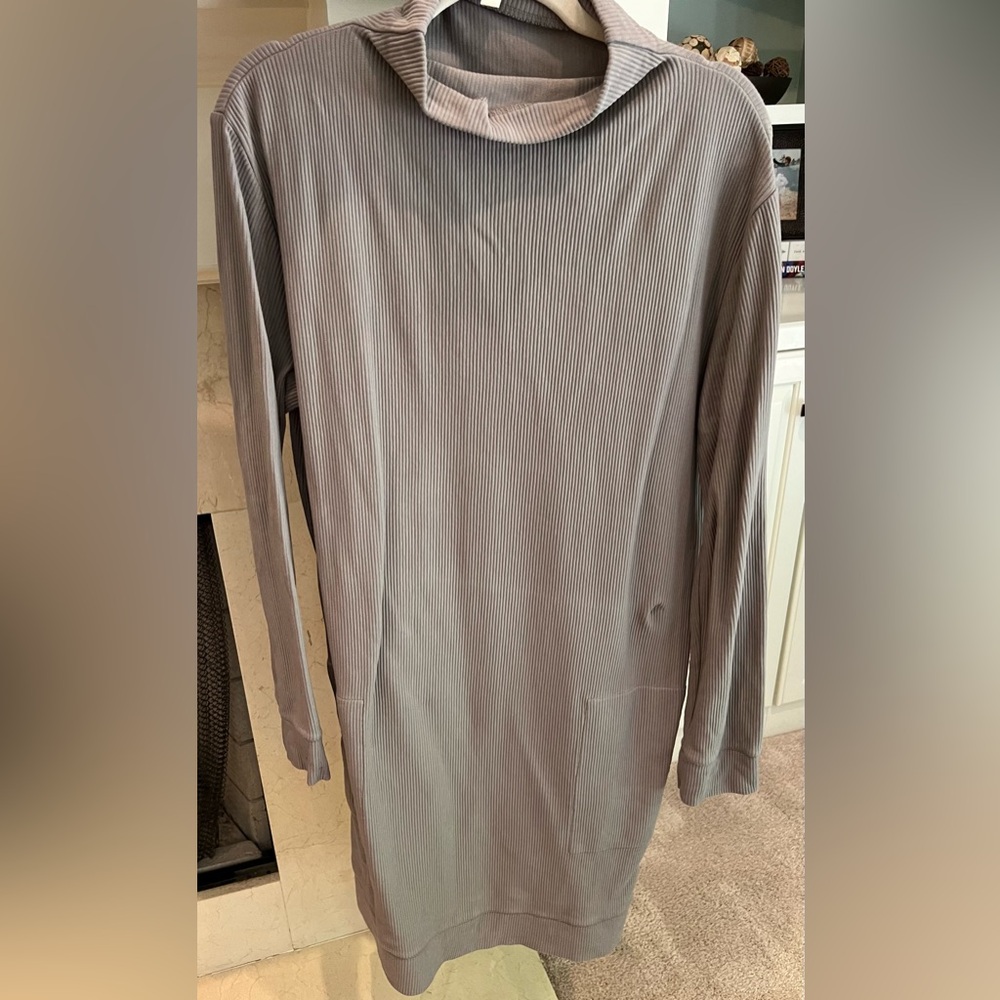 Garnet Hill Cotton Knit Ribbed Dress